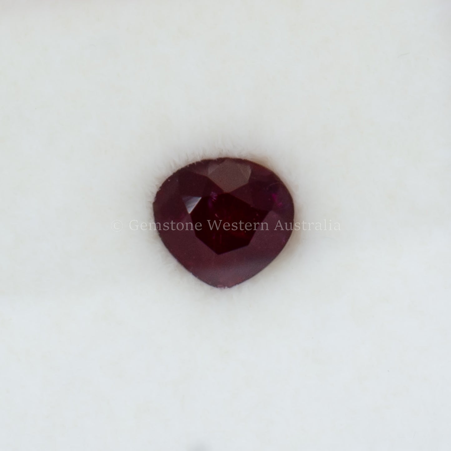 0.77 Ct Natural Unheated Ruby - Pear Cut