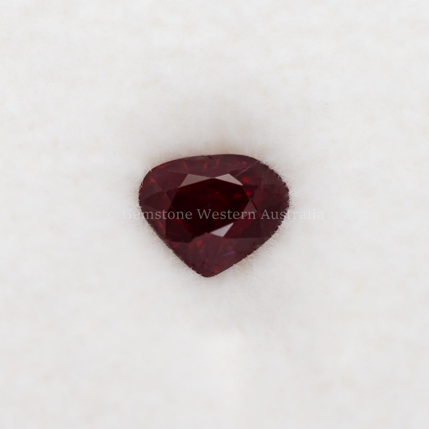 Natural Unheated Ruby - Pear Cut