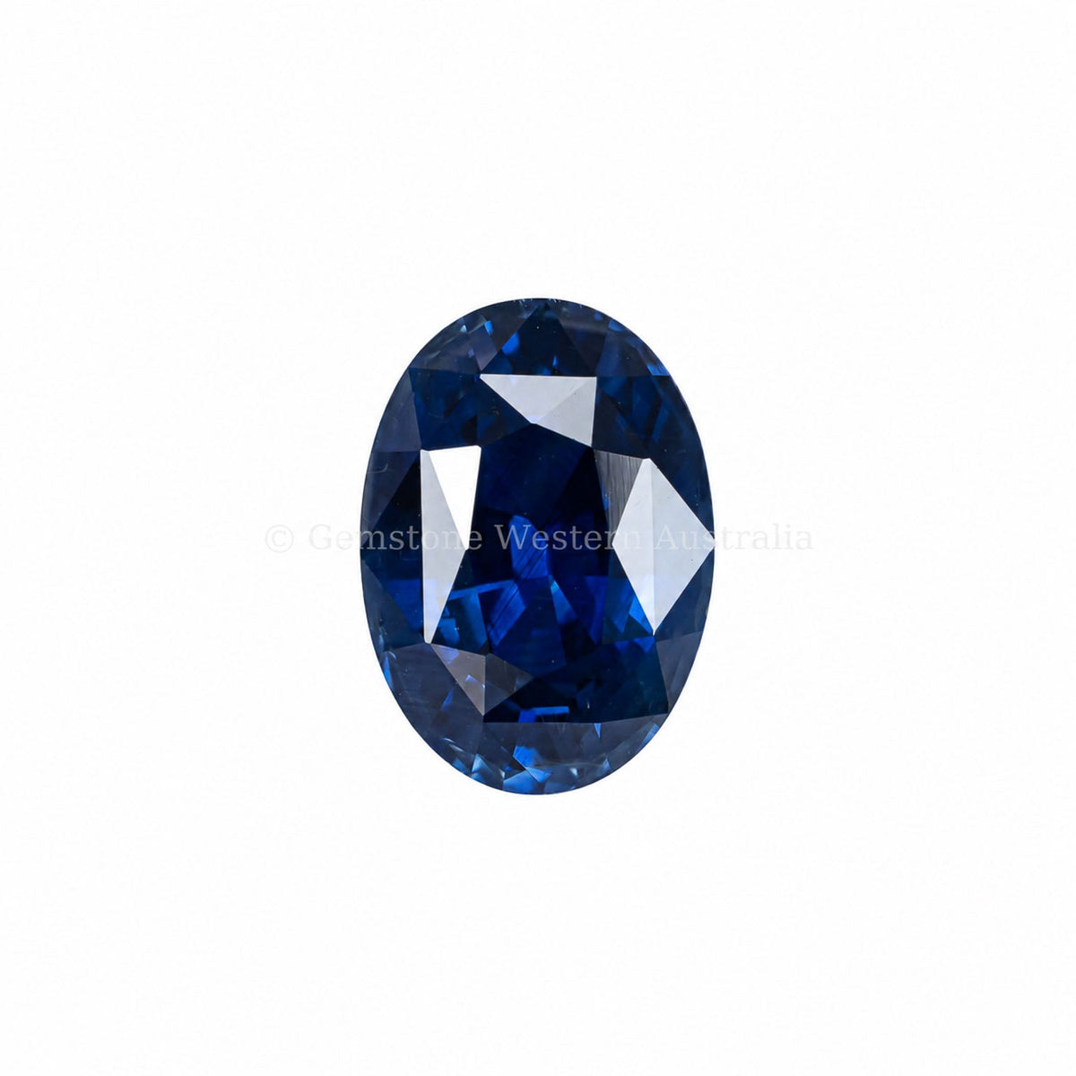 2.38 ct natural heated royal blue sapphire, oval cut