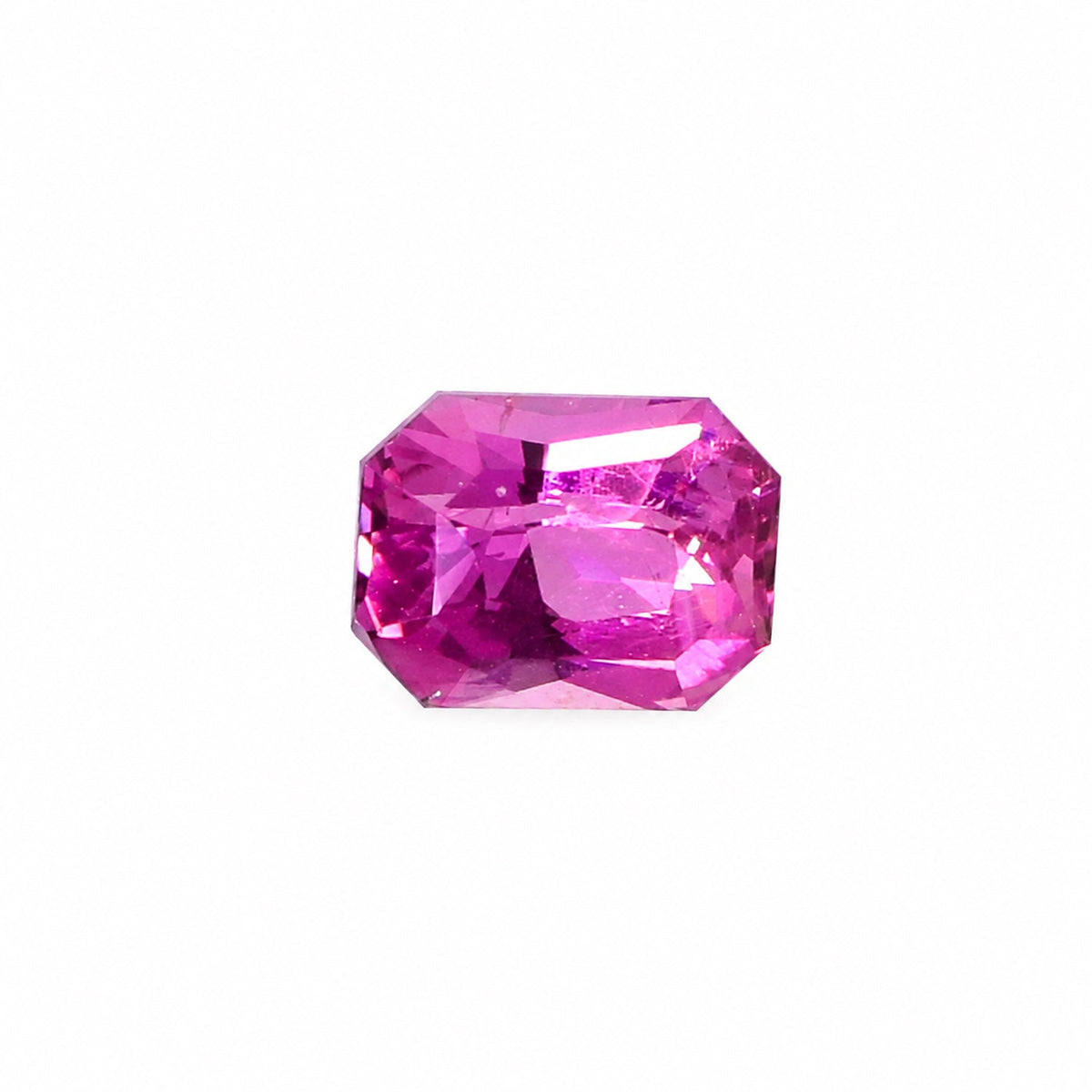 1.08 ct natural unheated pink sapphire, princess cut