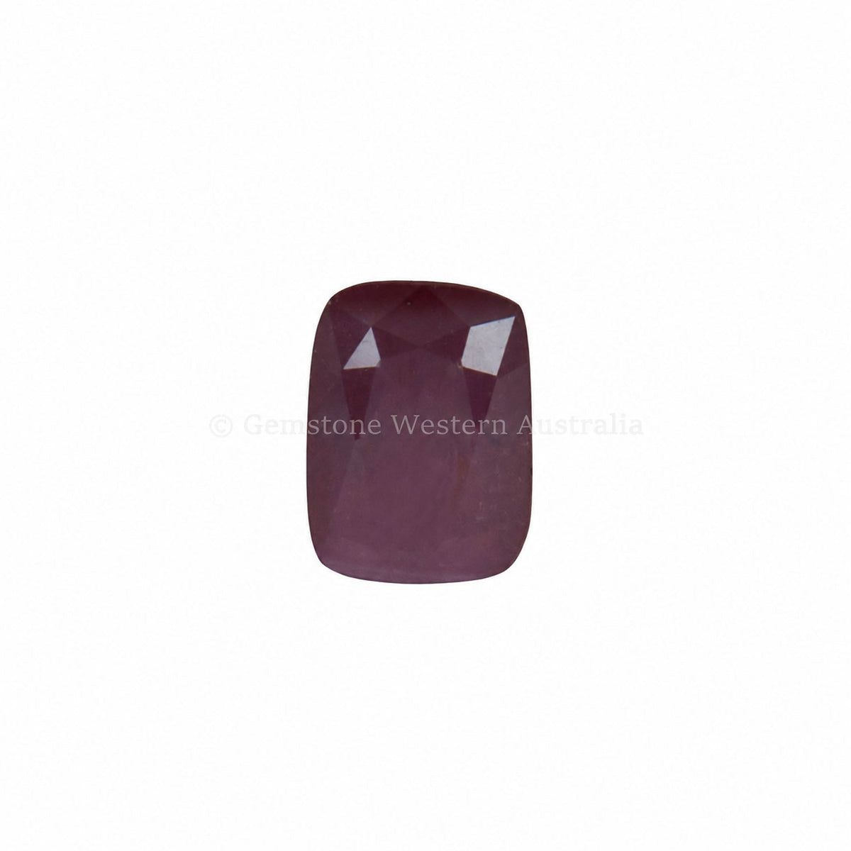 1.27 ct natural unheated ruby, rectangular cushion cut