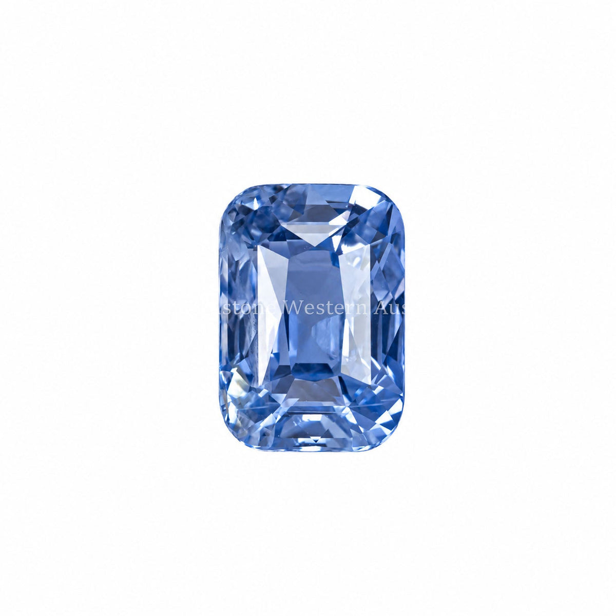 3.08 ct natural unheated blue sapphire, cushion cut