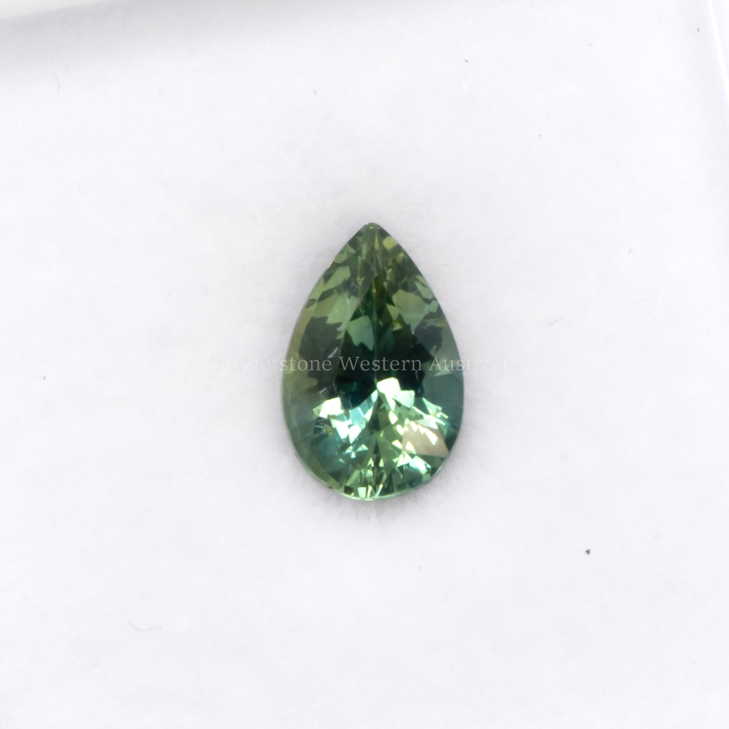 1.06 Ct Natural Unheated Teal Sapphire - Pear Cut