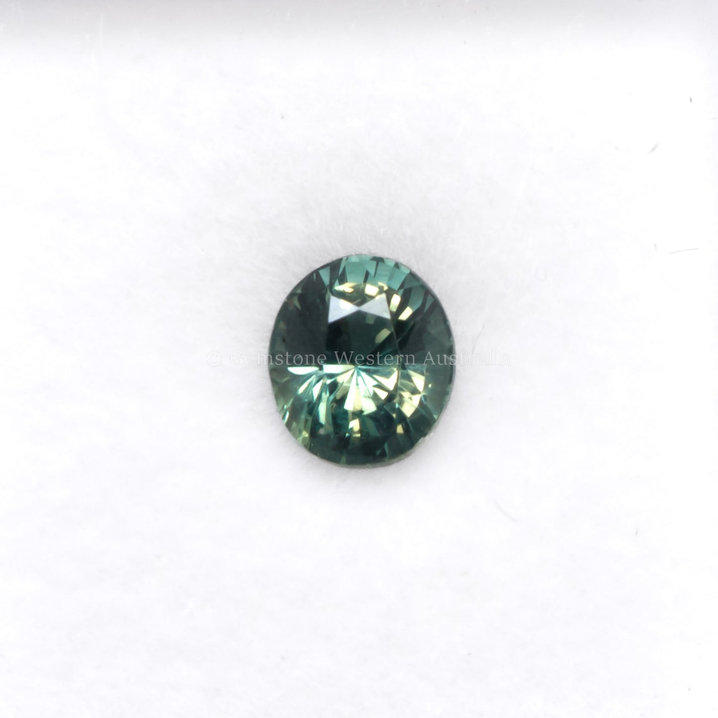 1.05 CT NATURAL UNHEATED TEAL SAPPHIRE - OVAL CUT