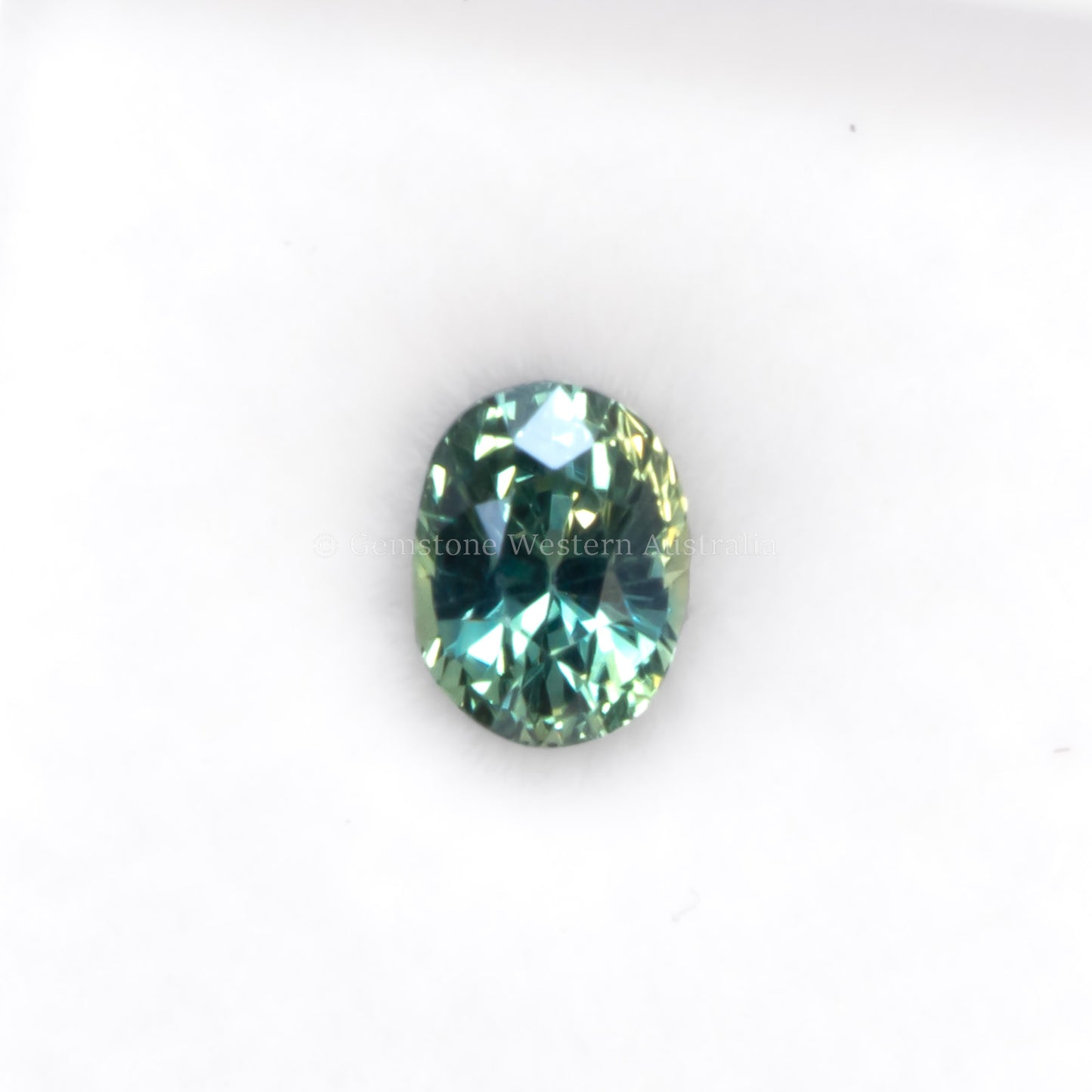 1.04 CT NATURAL UNHEATED TEAL SAPPHIRE - OVAL CUT