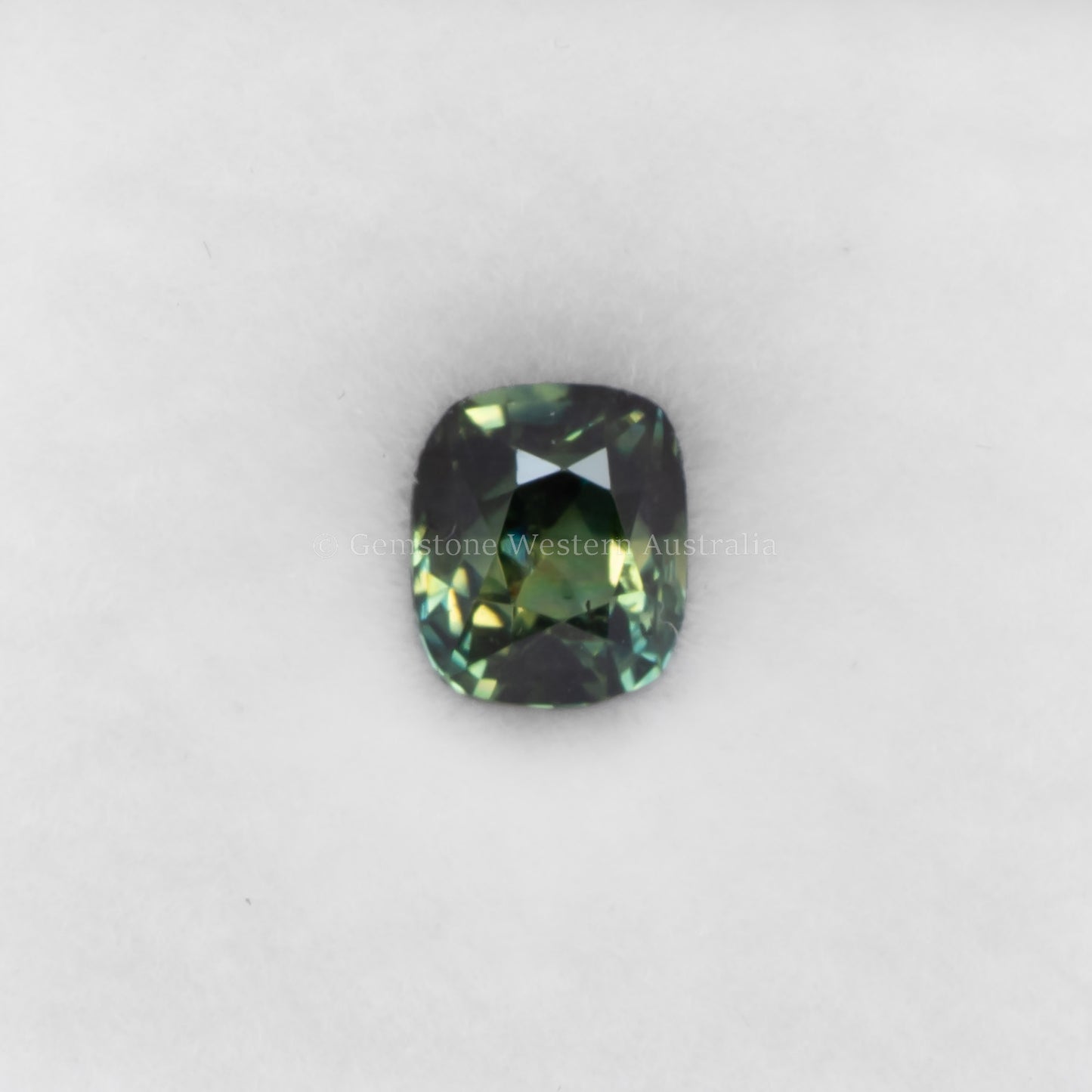 1.01 CT NATURAL UNHEATED TEAL SAPPHIRE - CUSHION CUT