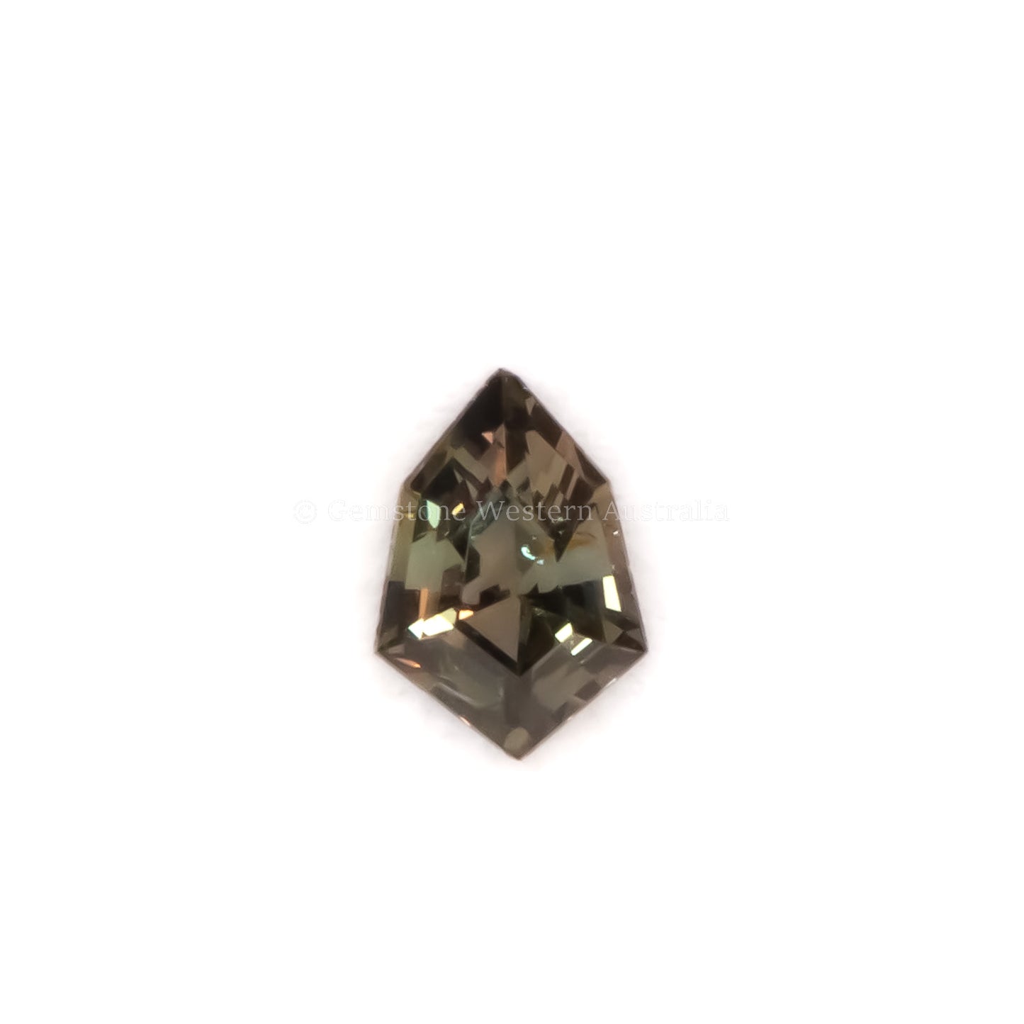 0.70 CT NATURAL UNHEATED TEAL GREEN SAPPHIRE - SHIELD FANCY CUT