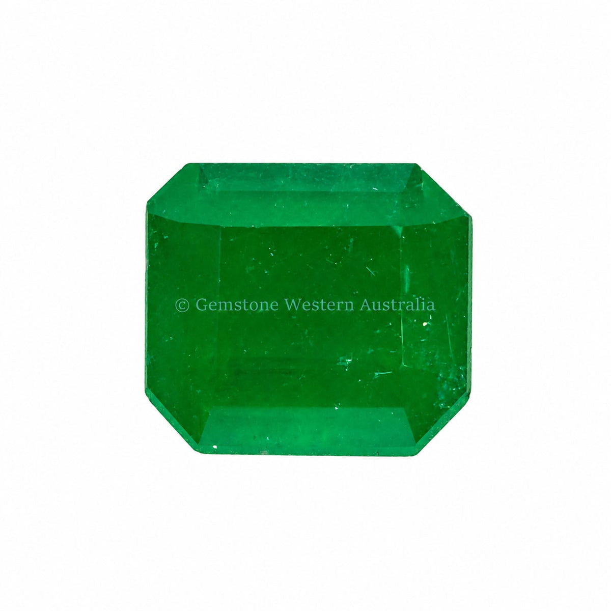4.17 ct natural Colombian emerald, elongated emerald cut