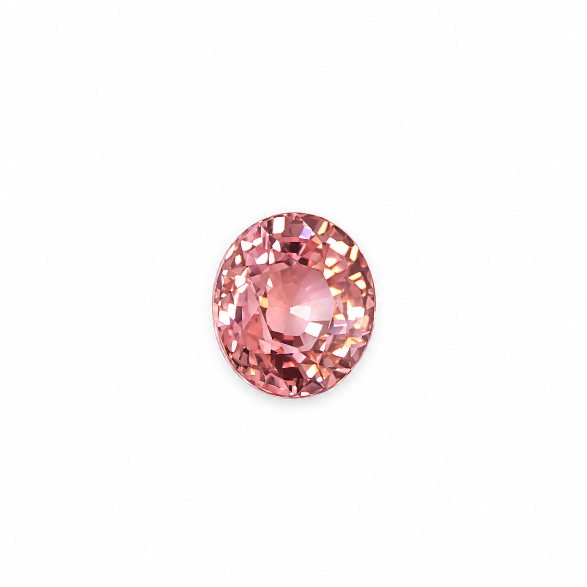 0.99 ct natural unheated padparadscha sapphire, oval cut