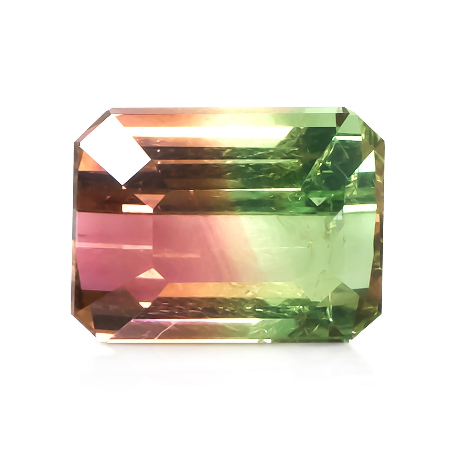 6.10CT Natural Watermelon Tourmaline & Diamond Halo Ring – Custom Design