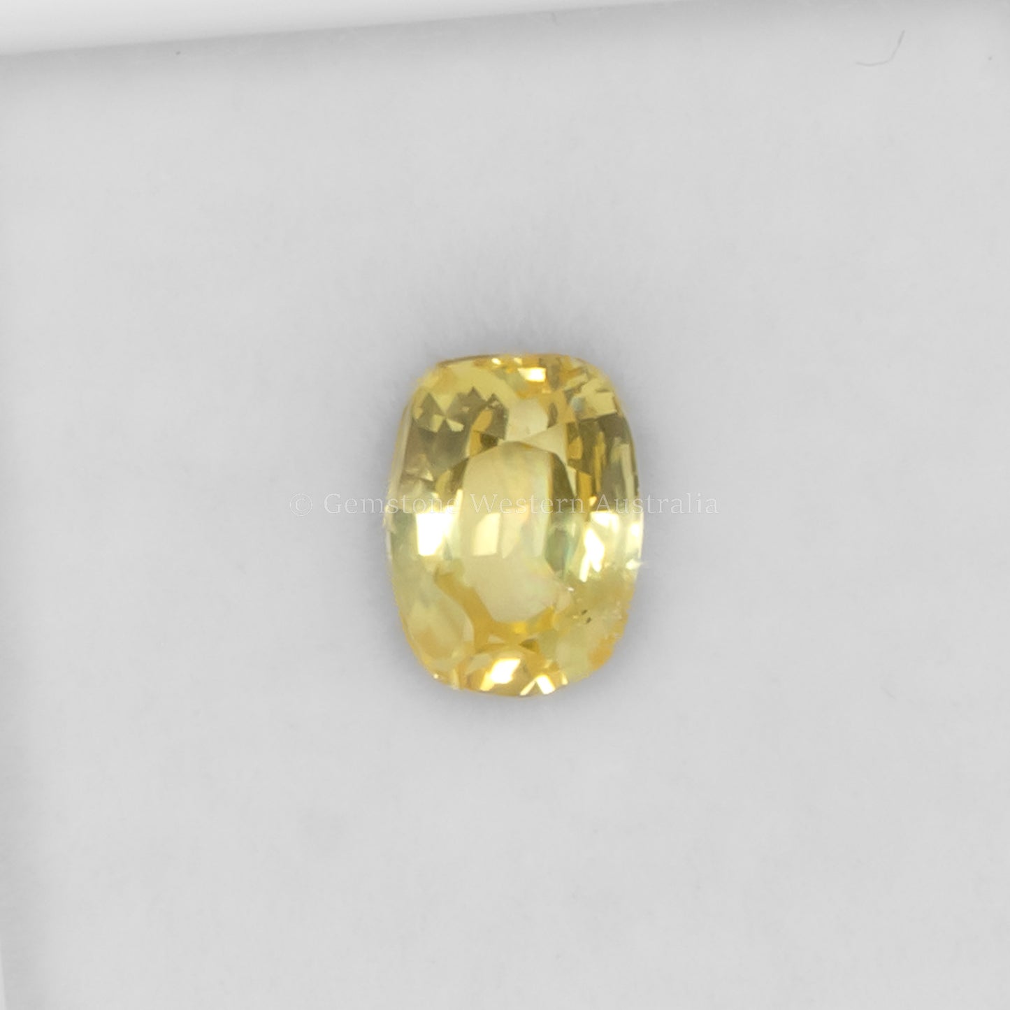 1.33 CT NATURAL UNHEATED YELLOW SAPPHIRE - CUSHION CUT