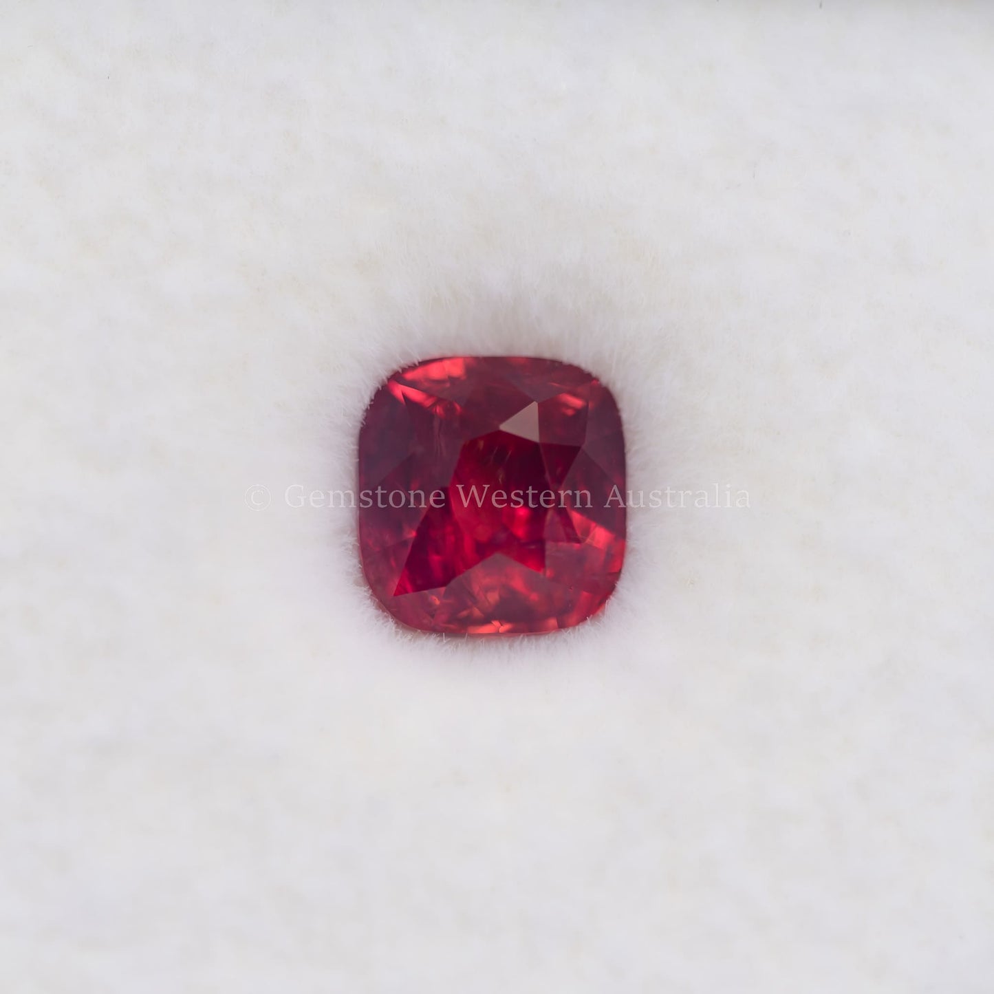 NATURAL UNHEATED RUBY - CUSHION CUT