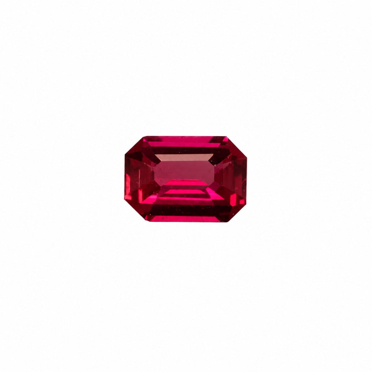 0.35 ct natural unheated ruby, octagon step cut