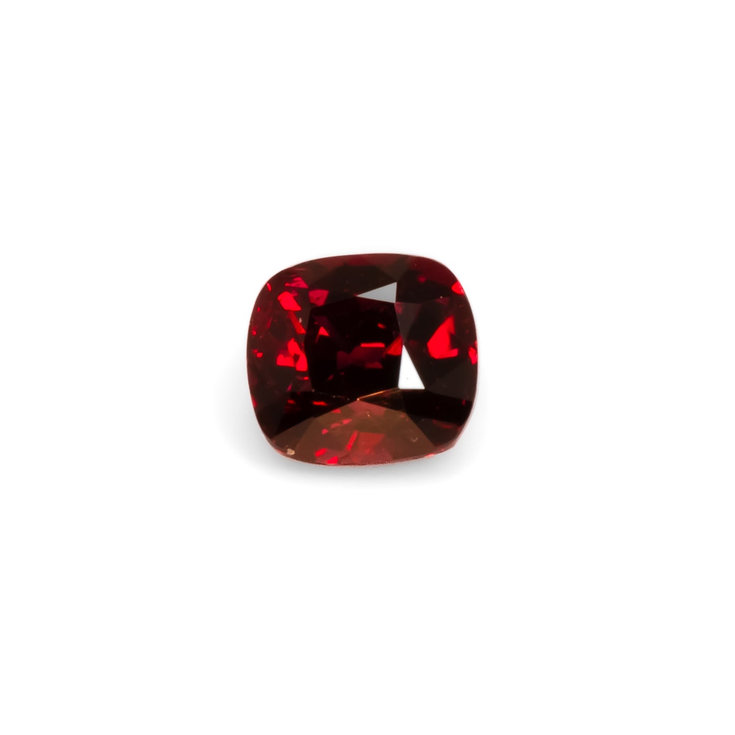 1.02CT NATURAL UNHEATED RUBY - CUSHION CUT in white background