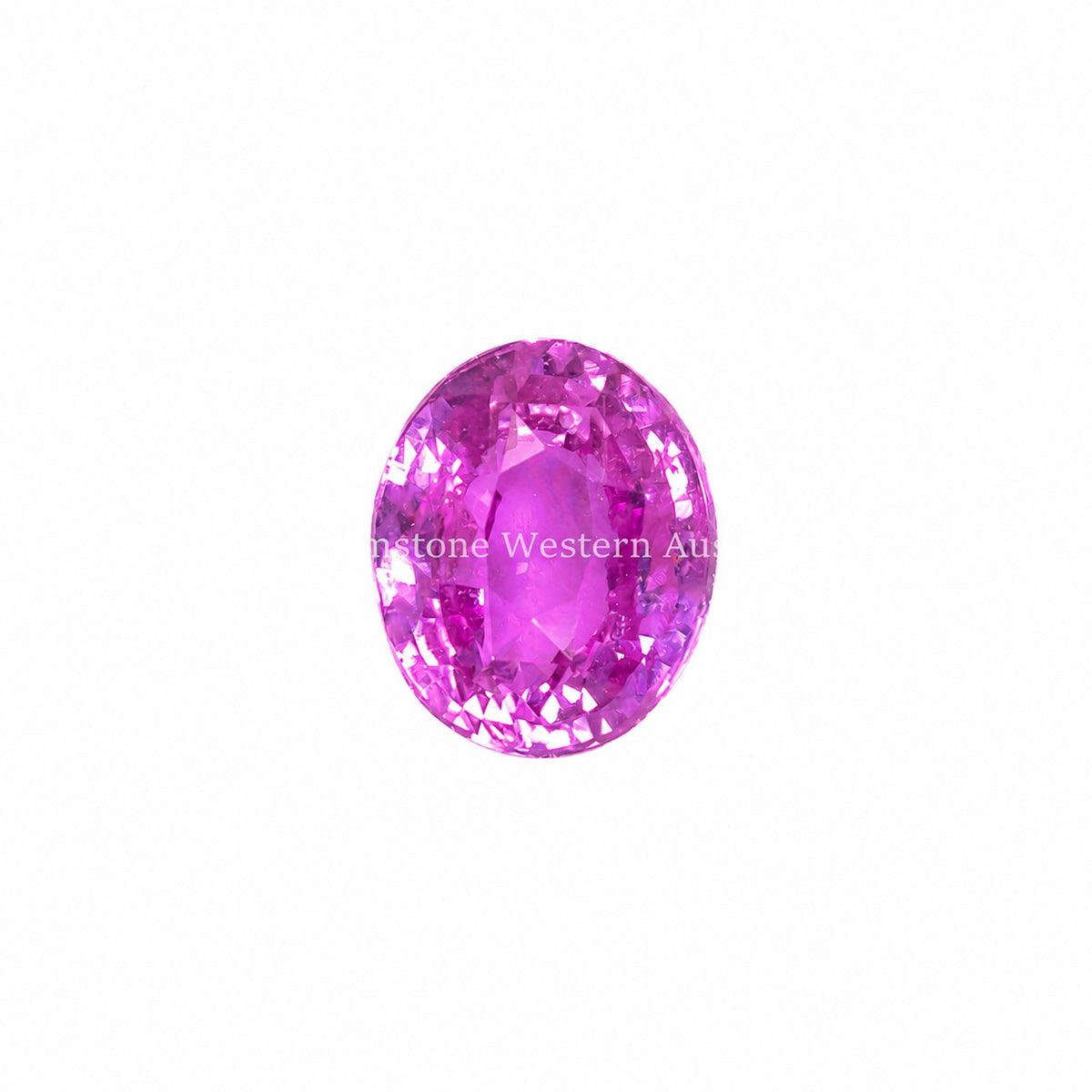 1.59 ct natural pink sapphire, oval cut loose gemstone