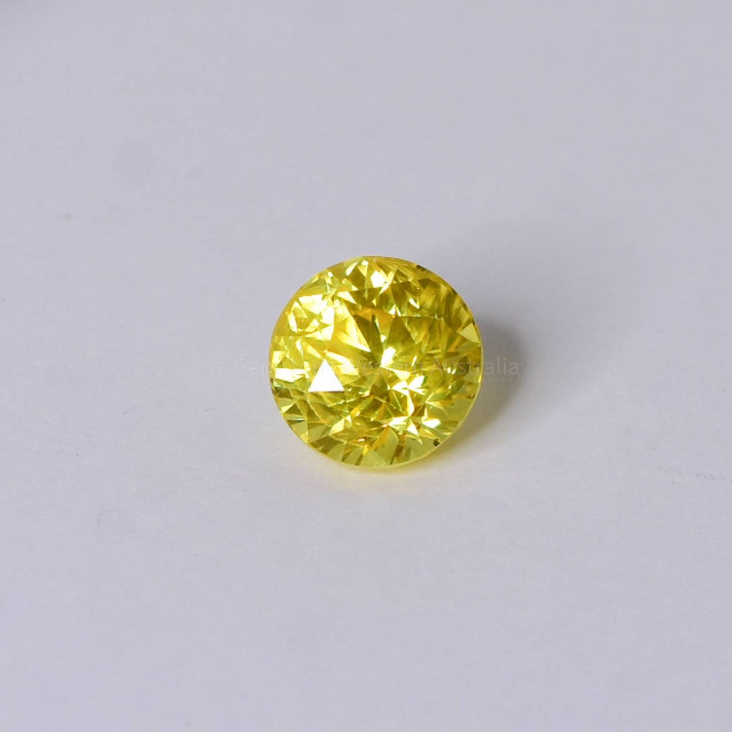 2.16 CT NATURAL YELLOW SAPPHIRE ROUND SHAPE UNHEATED