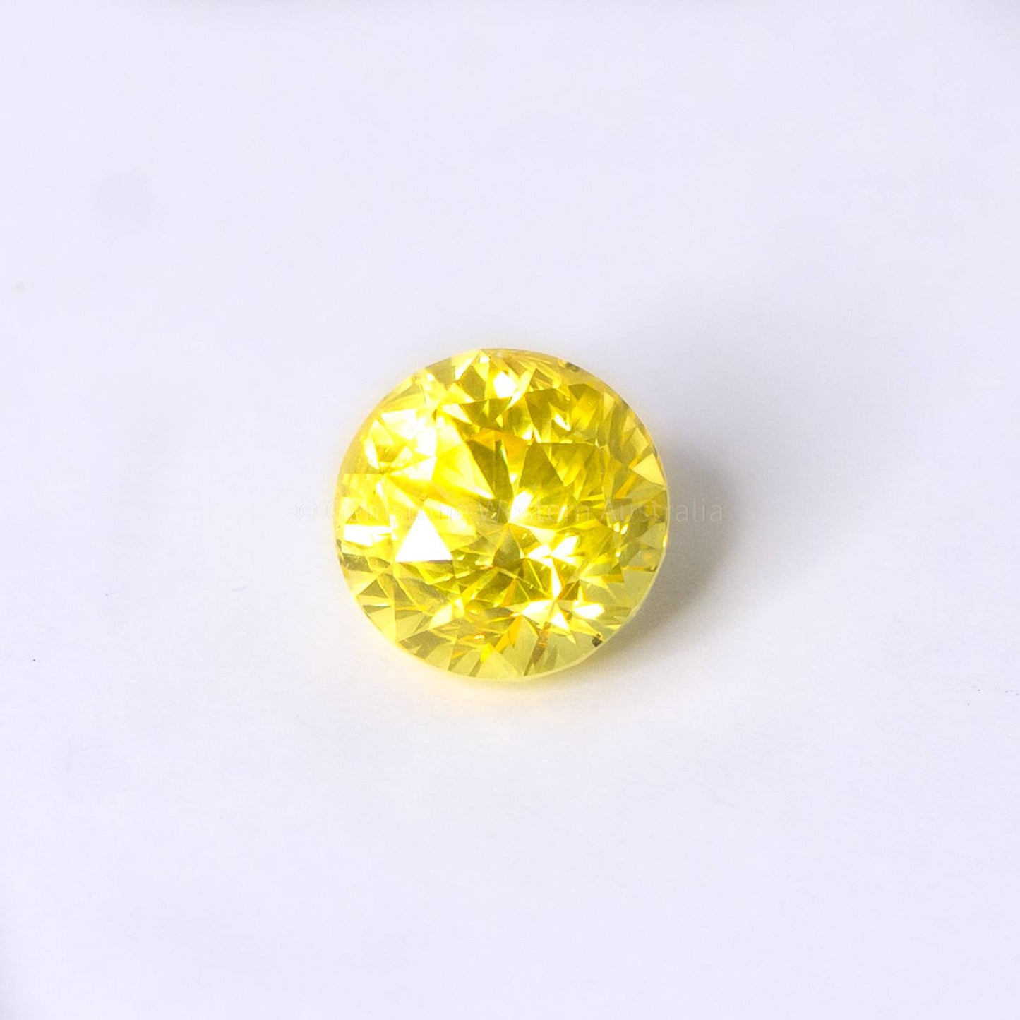 2.16 CT NATURAL YELLOW SAPPHIRE ROUND SHAPE UNHEATED