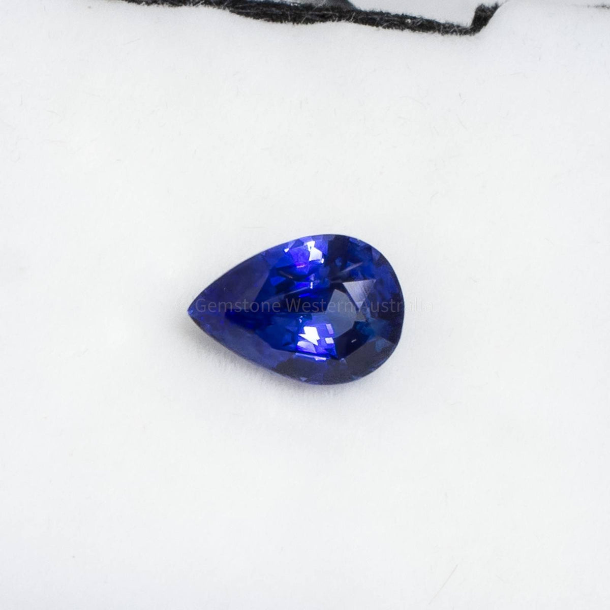 2.10 CT NATURAL VIVID BLUE SAPPHIRE PEAR CUT