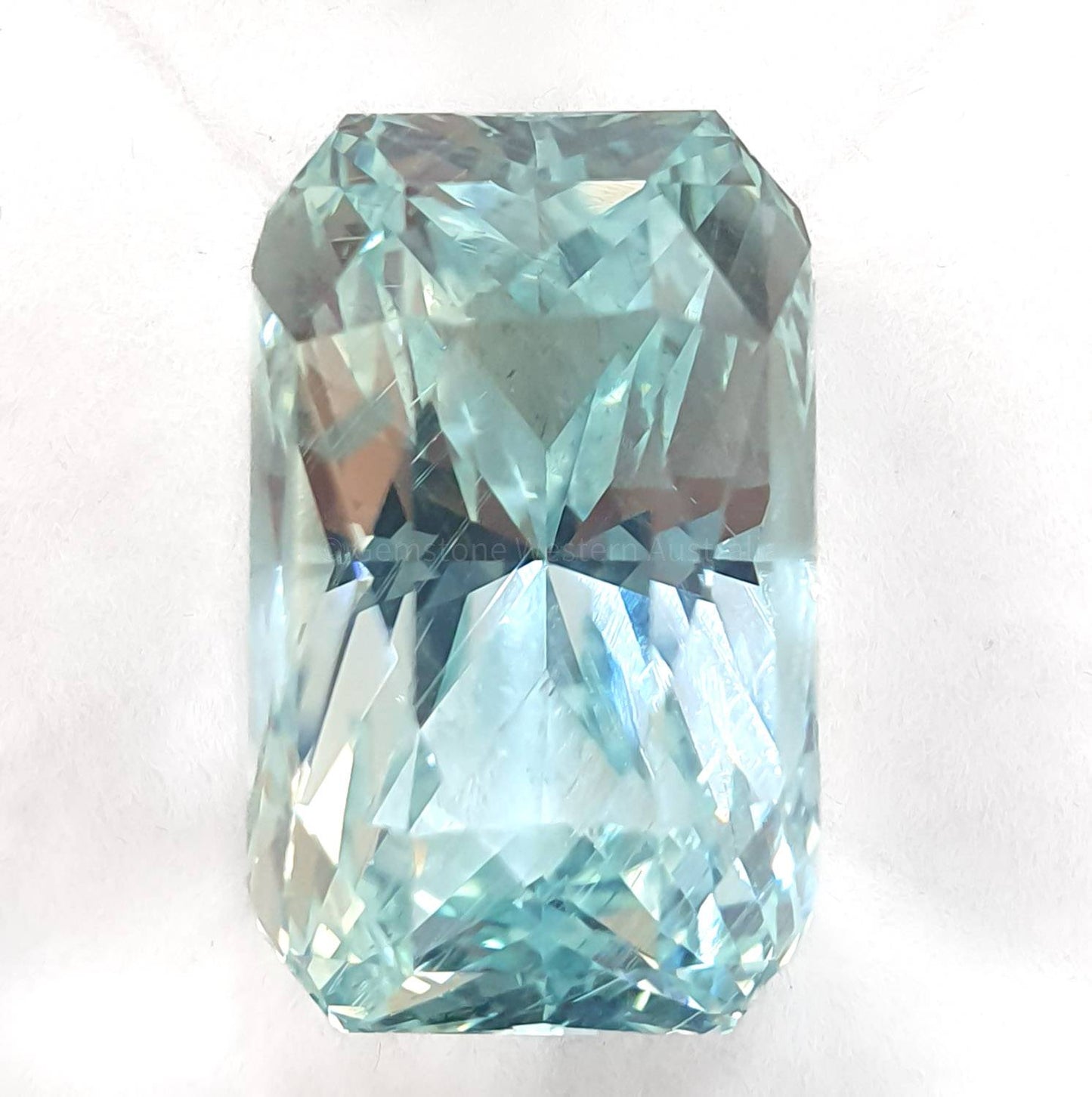 19.68 ct Natural Aquamarine Loose Gemstone Emerald Cut