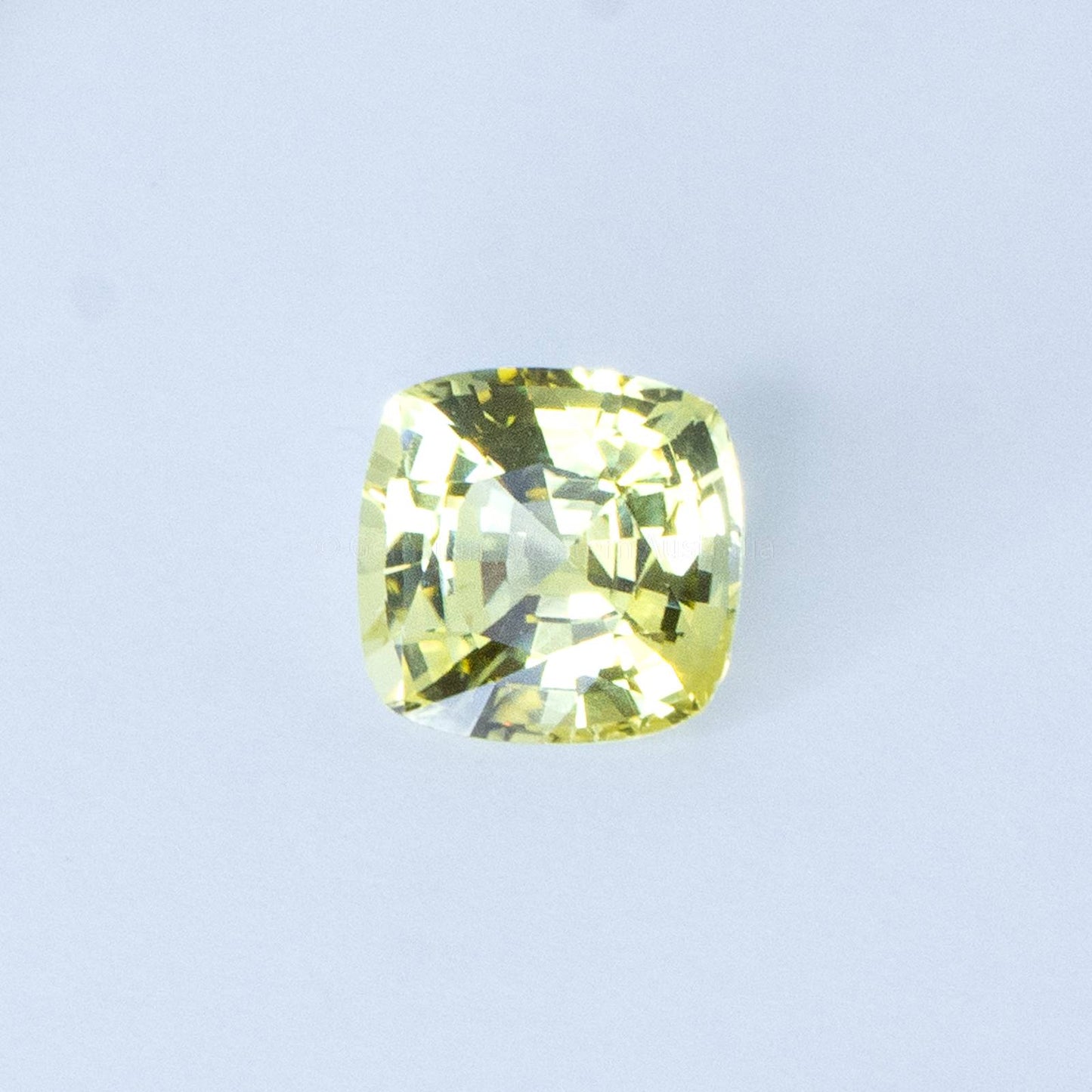 2.42 CT NATURAL YELLOW SAPPHIRE CUSHION SHAPE UNHEATED