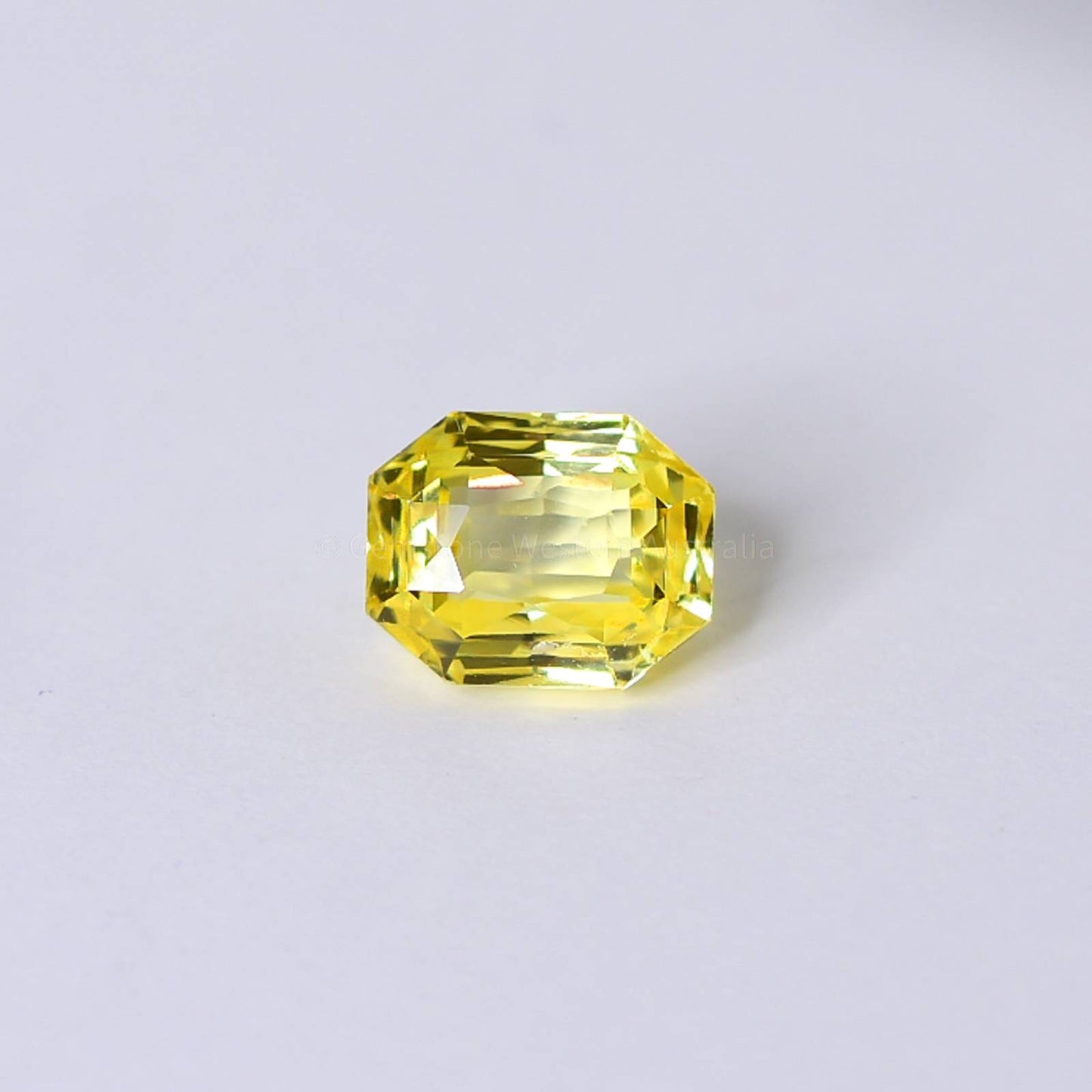 2.90 CT NATURAL YELLOW SAPPHIRE RADIANT MIX CUT UNHEATED