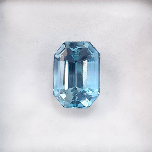 4.84 ct Natural Aquamarine Loose Gemstone Emerald Cut