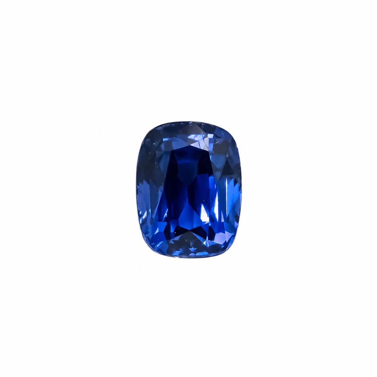 1.64 ct natural unheated vivid royal blue sapphire, rectangular cushion cut