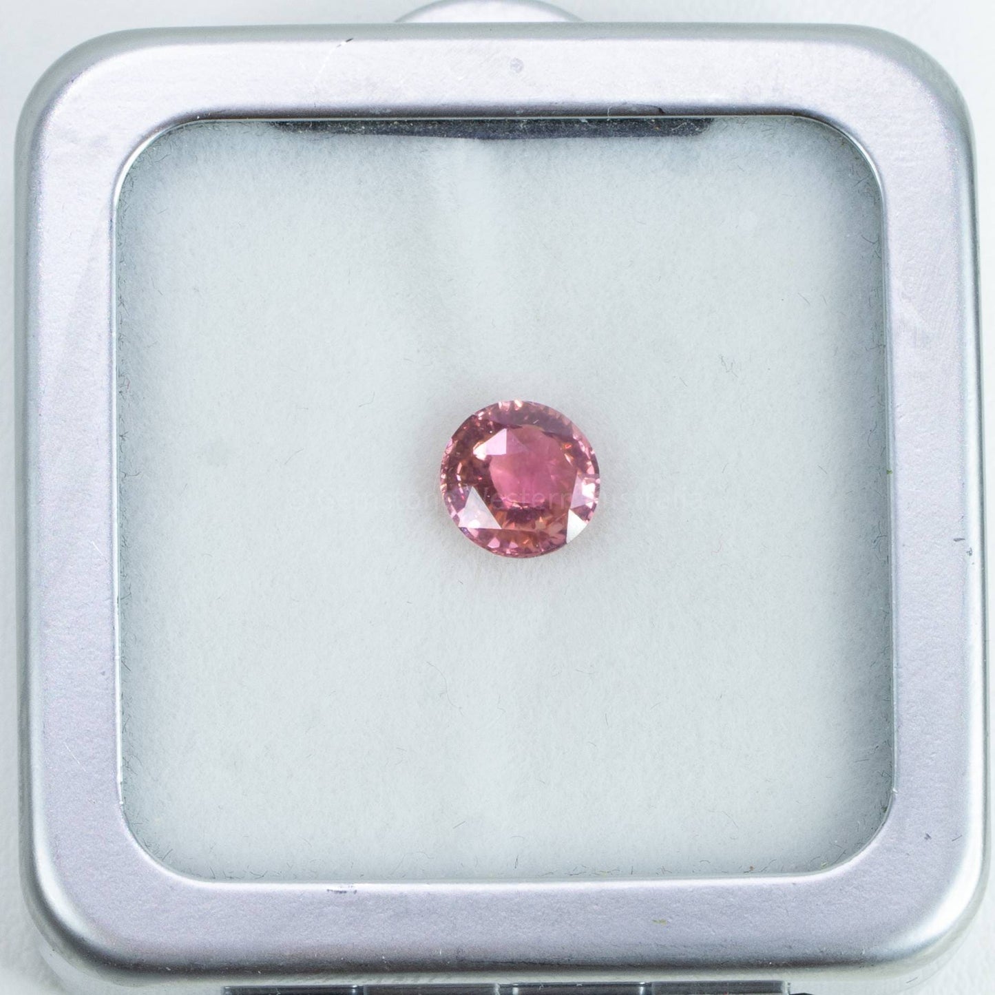1.34 Ct Unheated Natural Padparadscha Round Mix Cut Certified