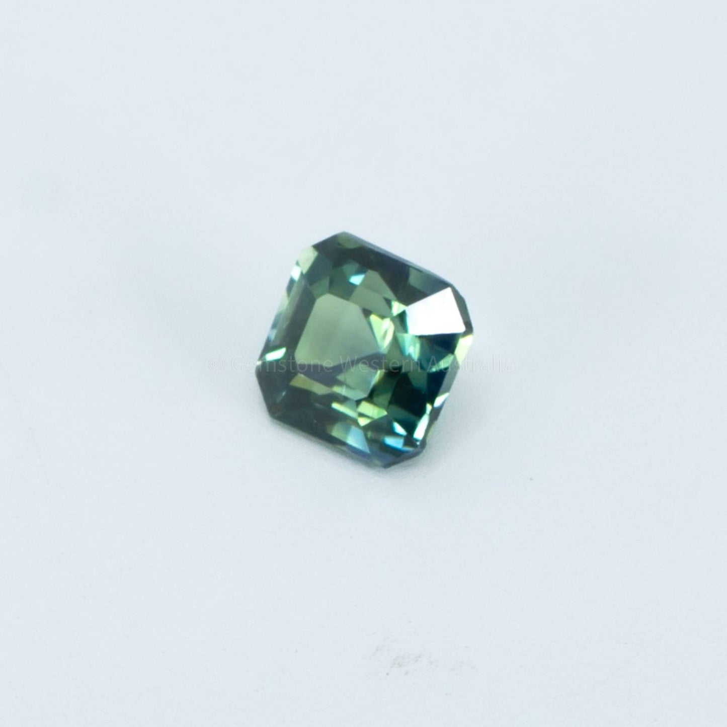 0.69 CT UNHEATED NATURAL TEAL  GREEN SAPPHIRE   CERTIFIED