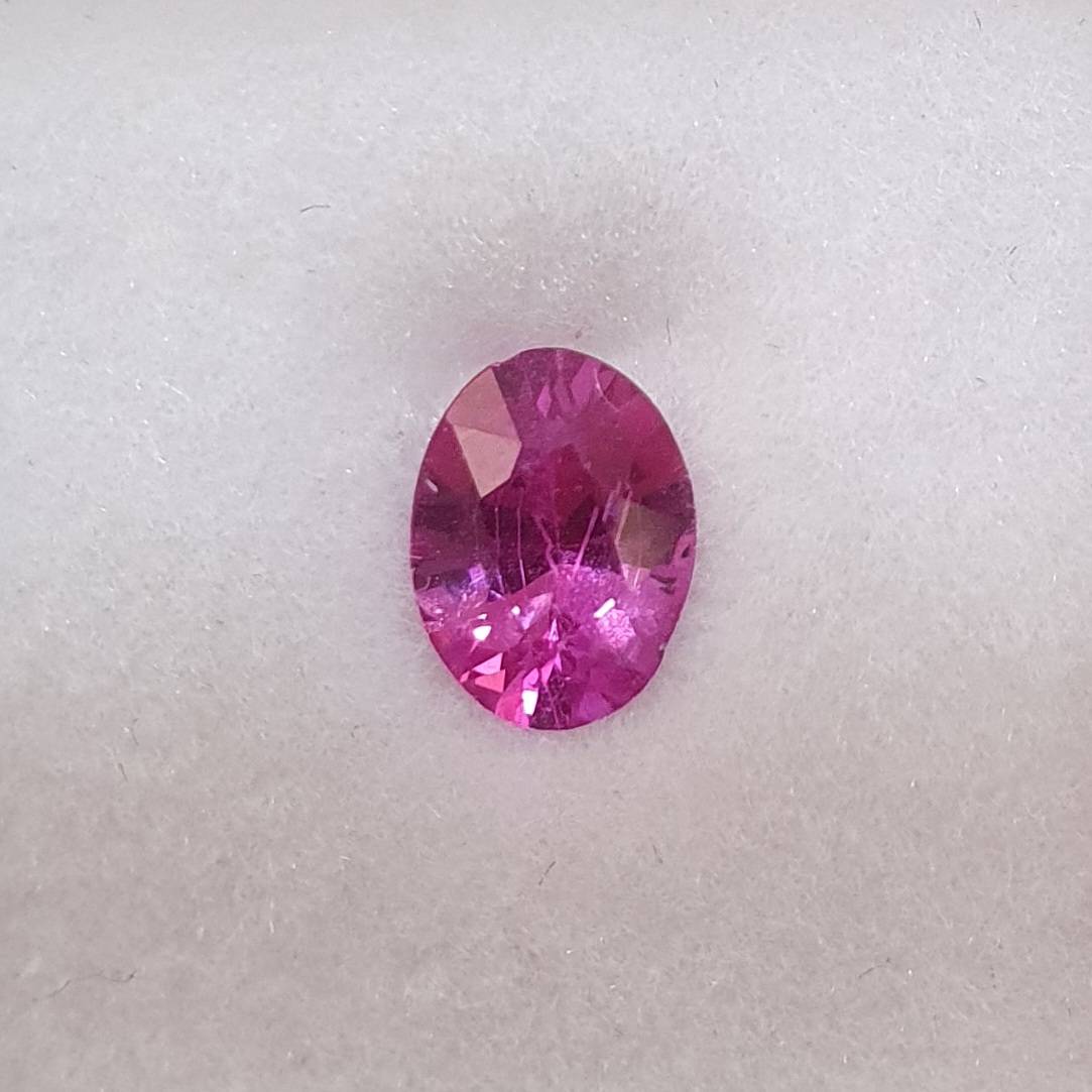 0.74 Ct Natural Pink Sapphire Loose Gemstone Oval Cut