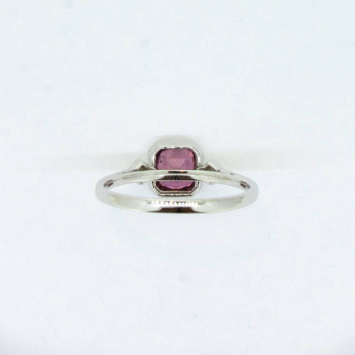 1.12ct Unheated Padparadscha Sapphire and Diamonds Ring