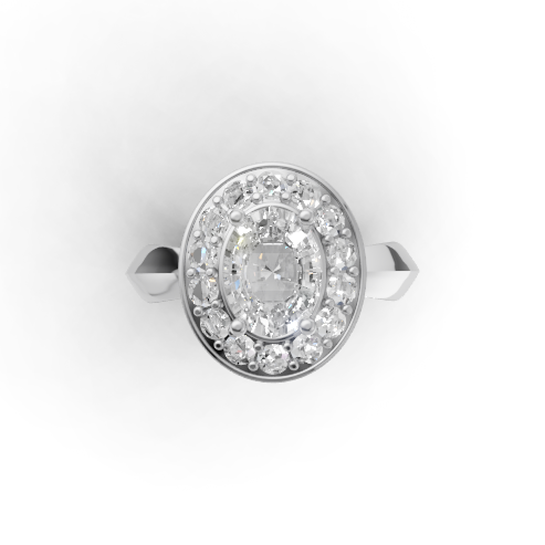 Florentine Glow Halo Ring