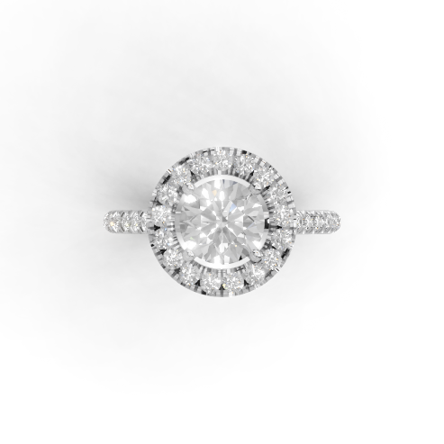 Liora Halo Engagement Ring