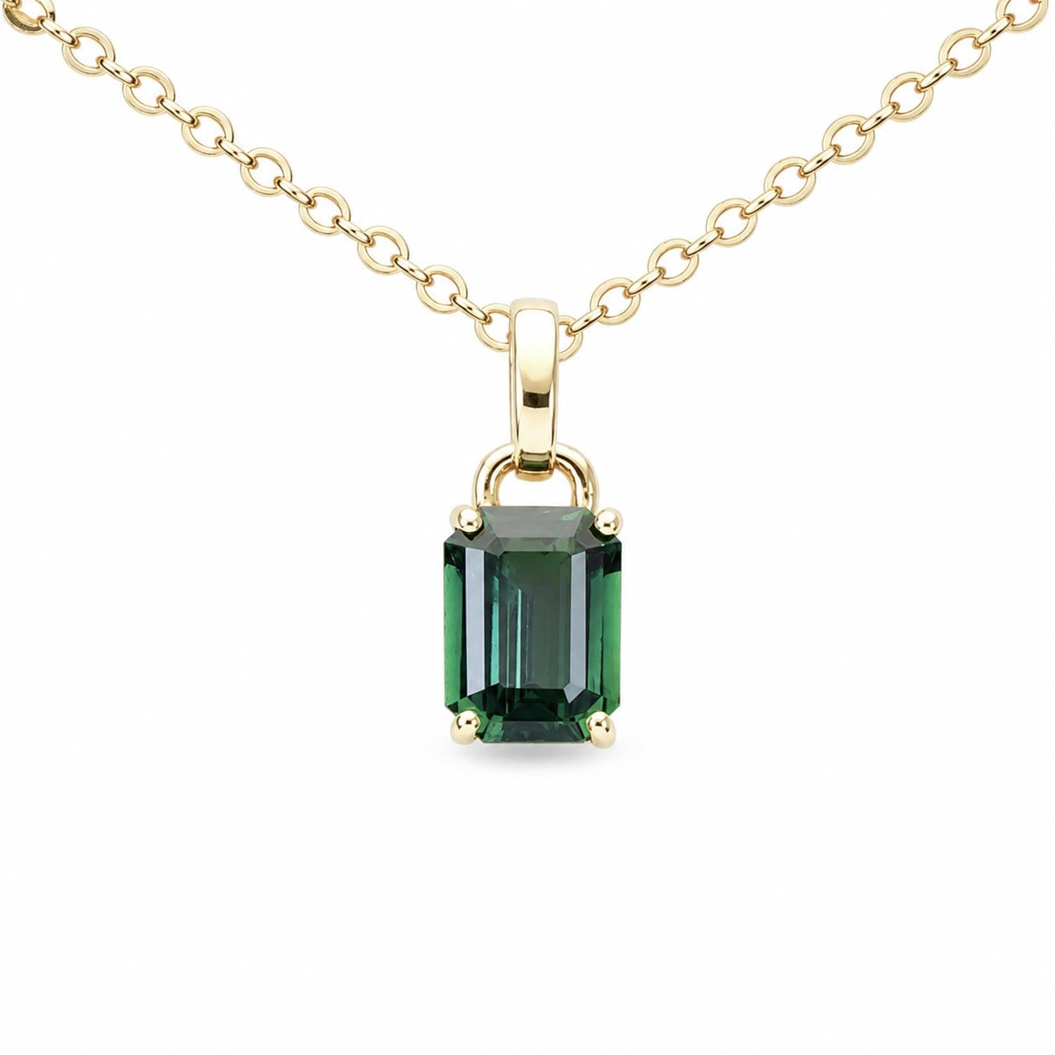 Green Sapphire Pendants