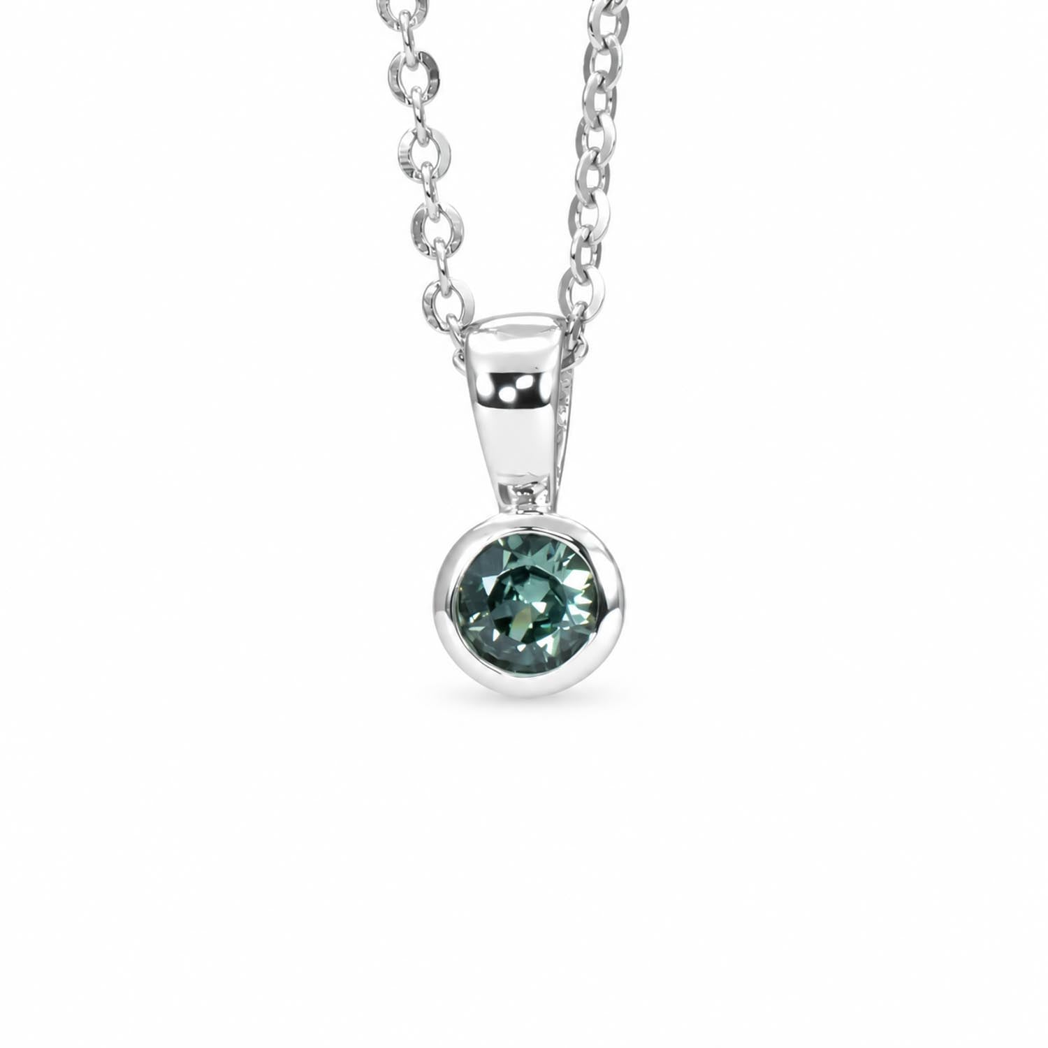 Teal Sapphire Pendants