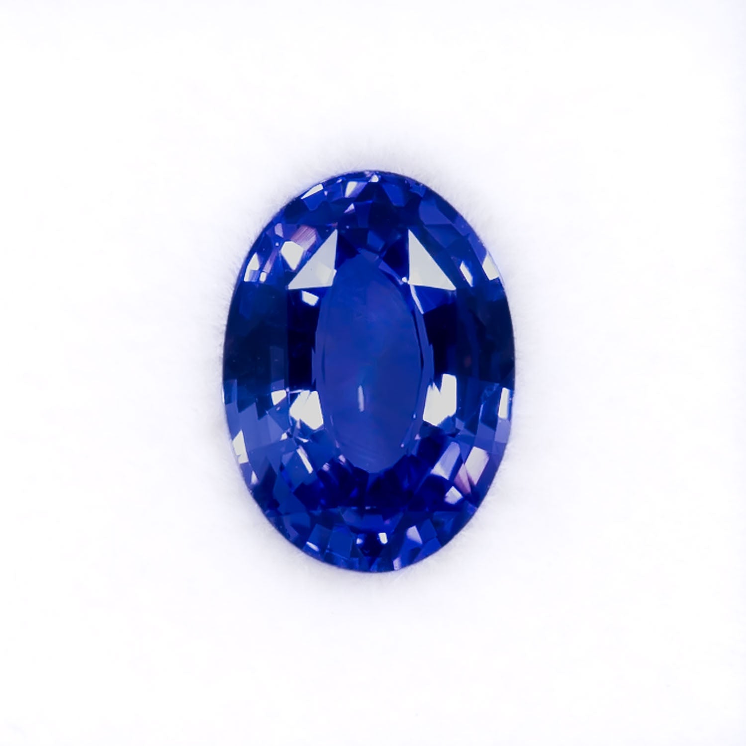 Loose tanzanite 3 carat oval shape top quality purple blue
