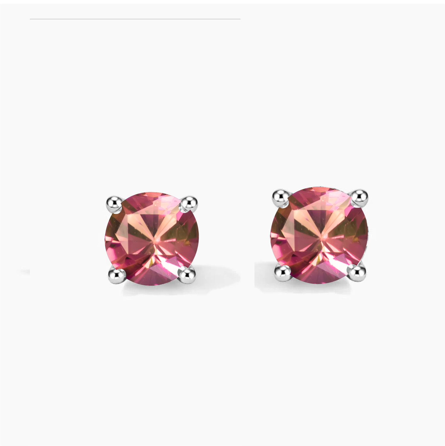 Loose Padparadscha earrings
