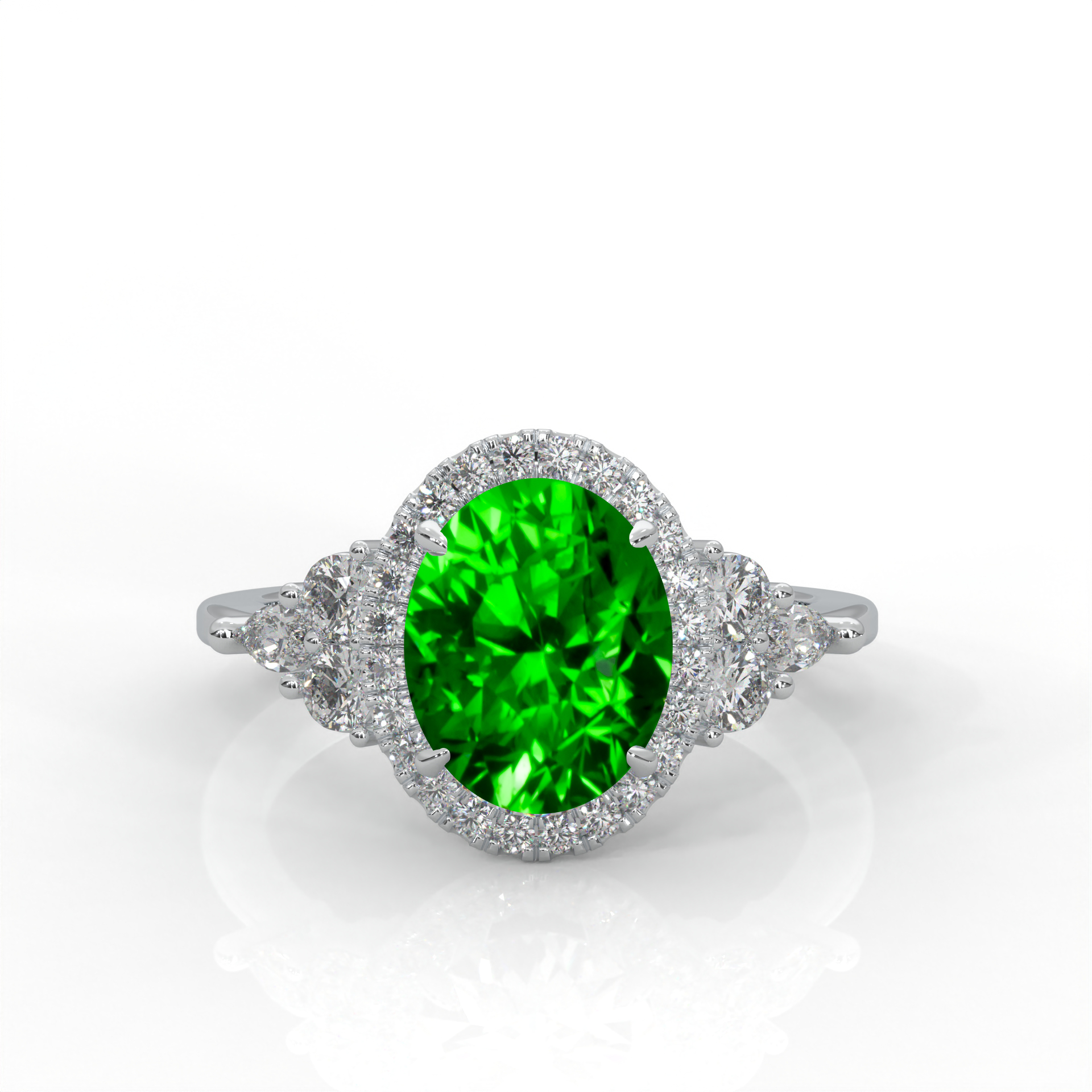 Tsavorite rings