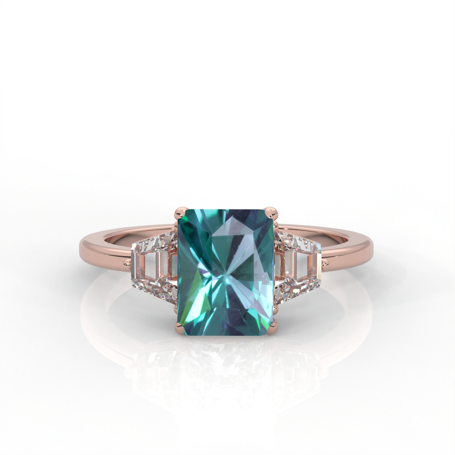 teal sapphire rings