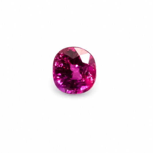 0.90 ct natural pink sapphire, cushion cut loose gemstone