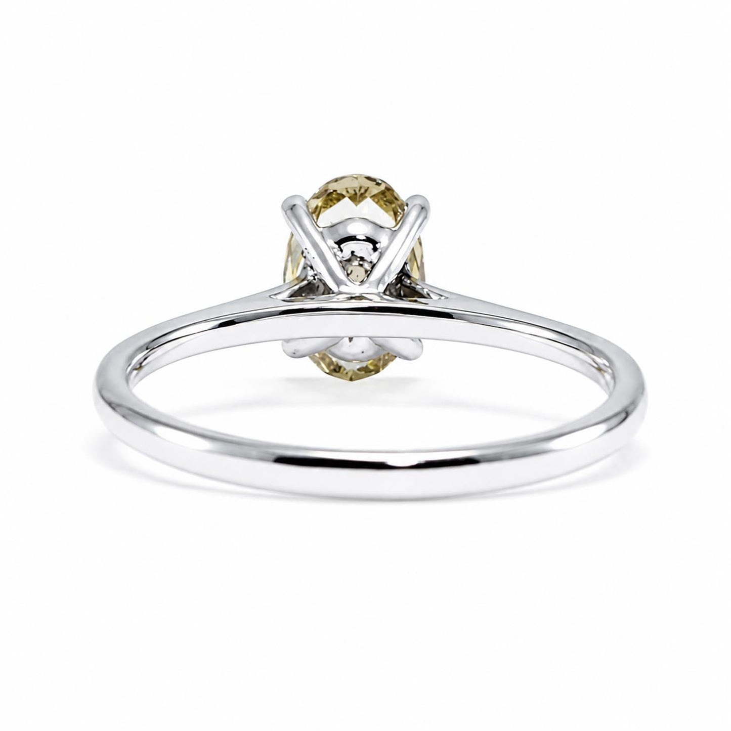 GIA 0.91ct Fancy Brownish Yellow Diamond Solitaire Ring – front view
