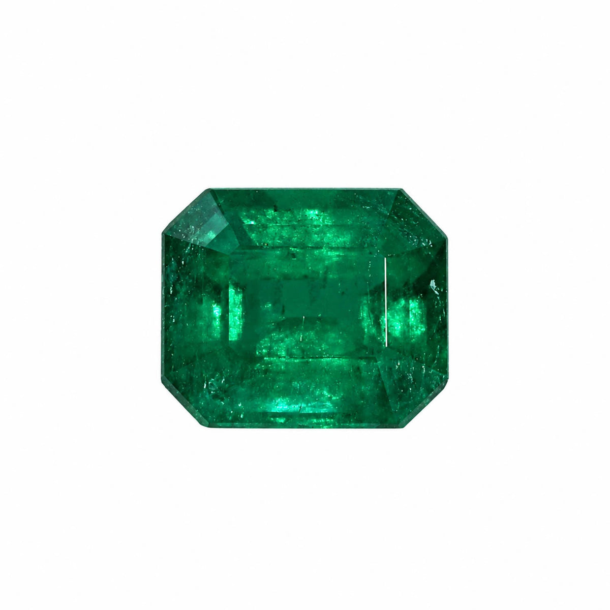 1.5 ct natural Colombian emerald, emerald cut loose gemstone