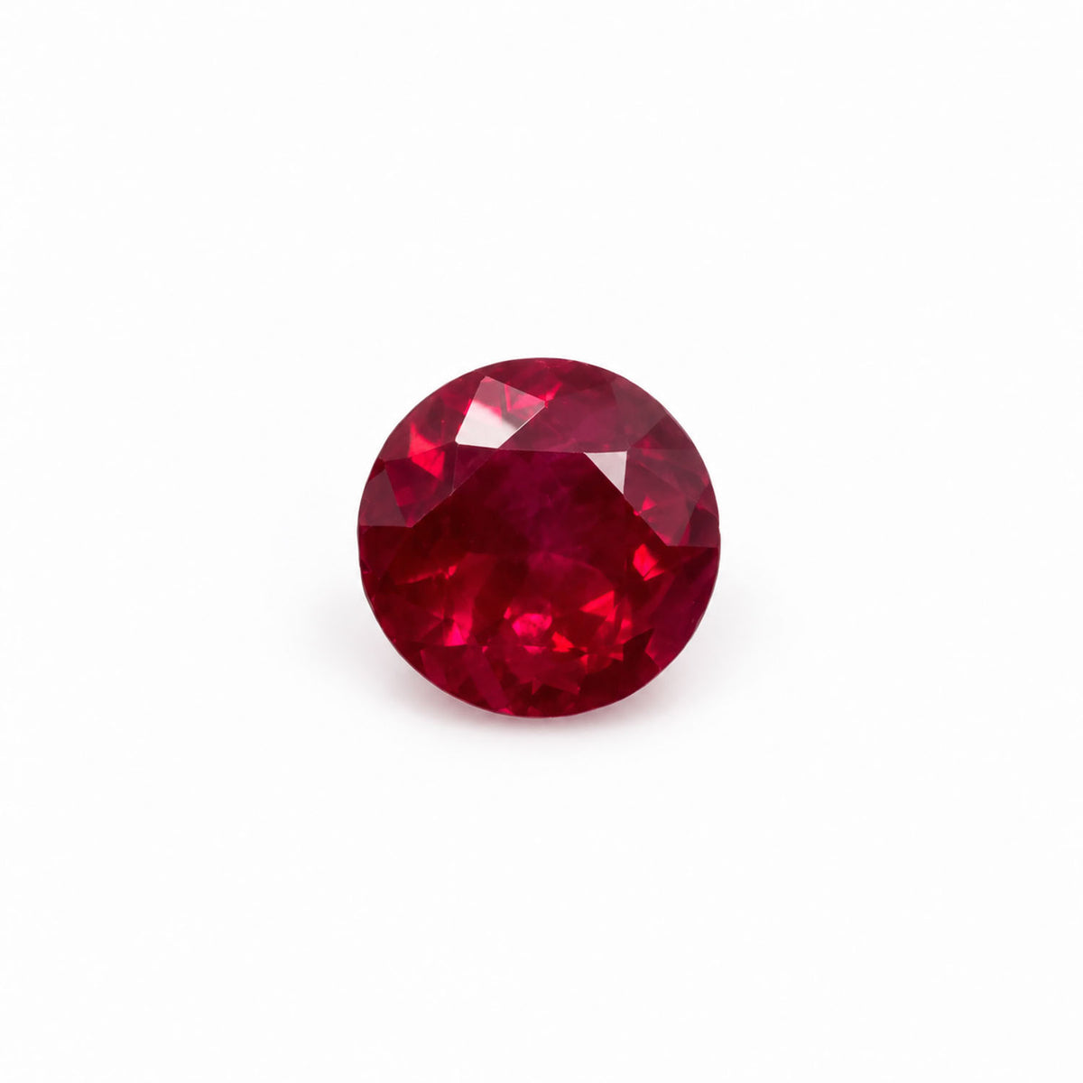 Natural round ruby, 0.25ct, used in our custom made ruby rings