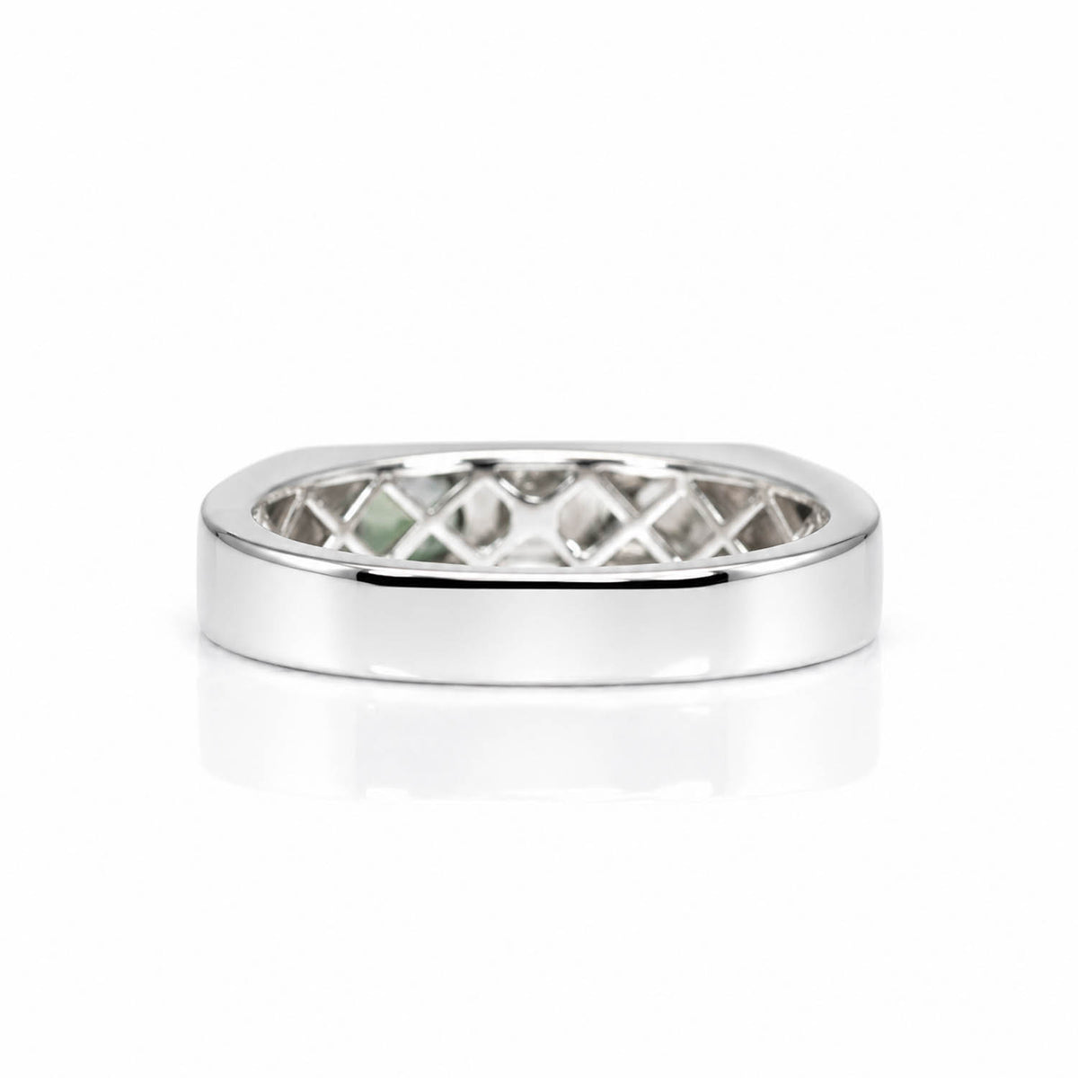 0.31ct Natural Alexandrite Platinum Band – Cushion Cut
