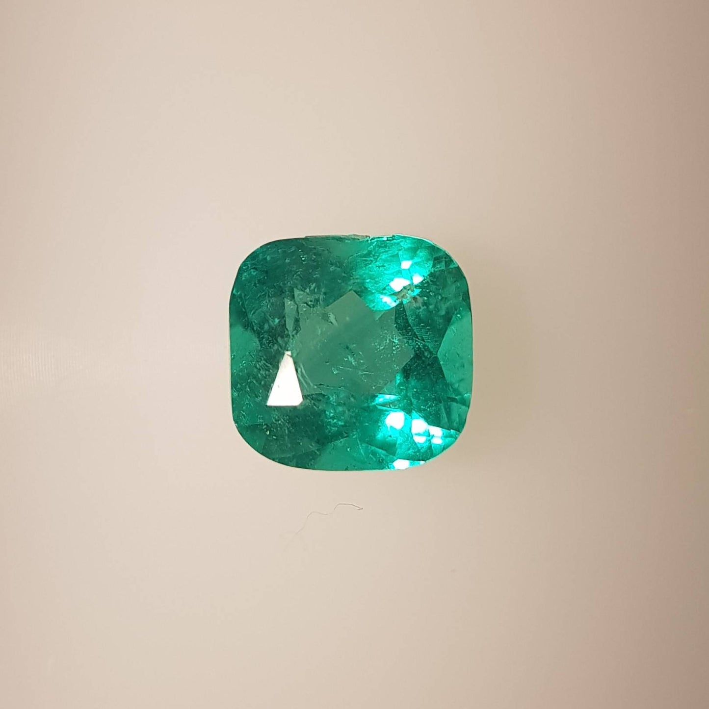1.0 Carats Colombian Emerald Cushion