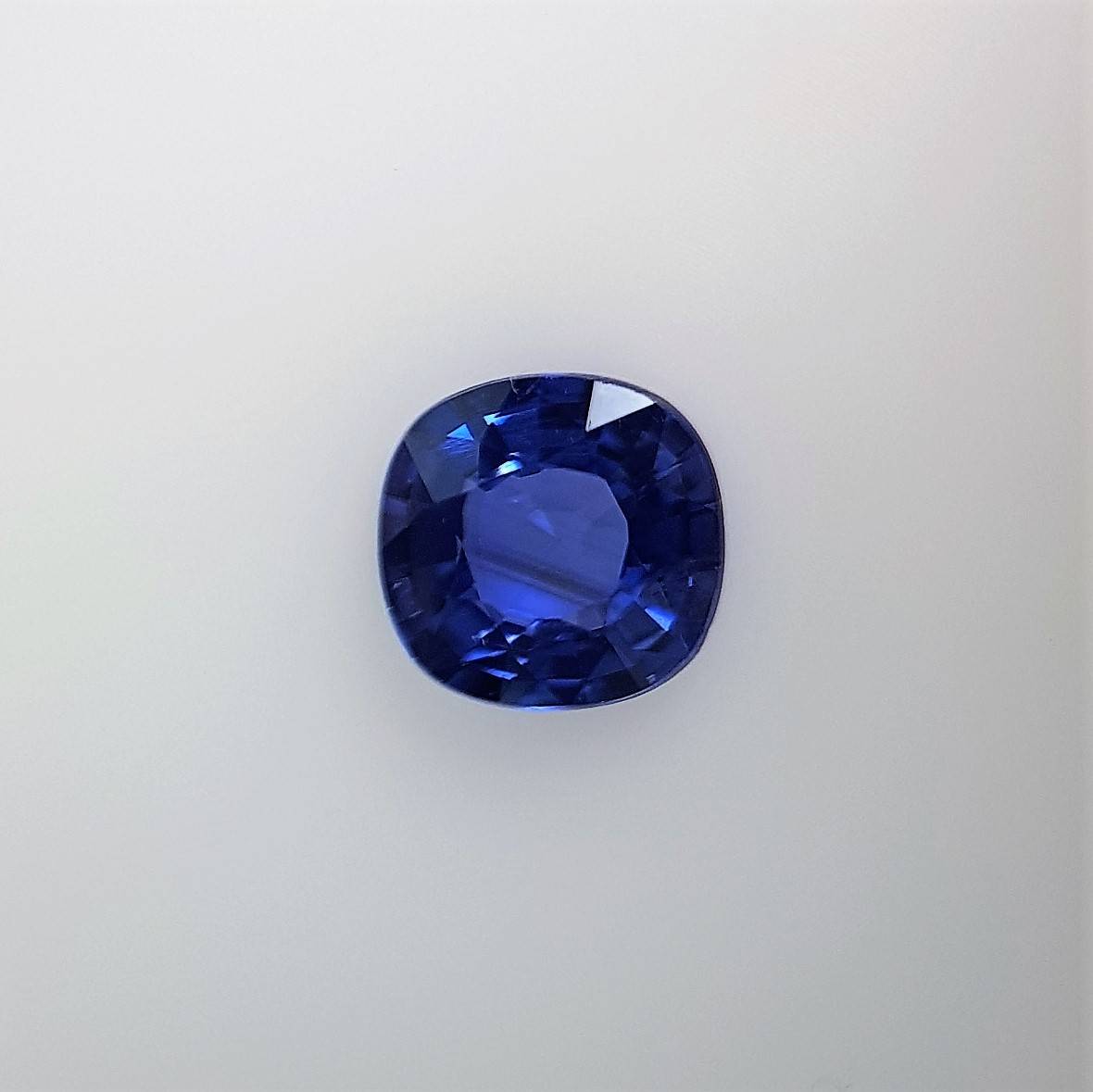 0.67 Carats Blue Sapphire Cushion Shape