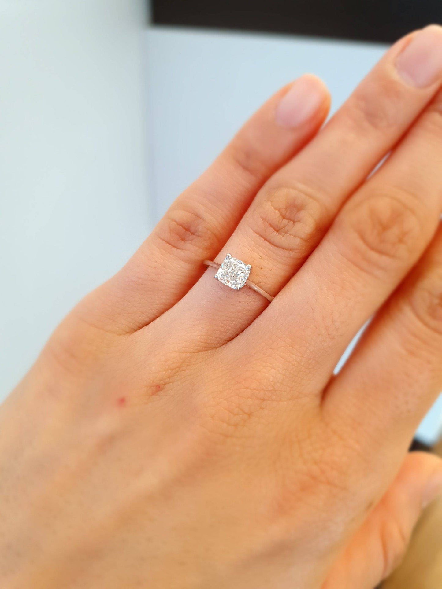 1ct GIA Diamond Ring | Stunning Cushion Cut | Platinum Setting