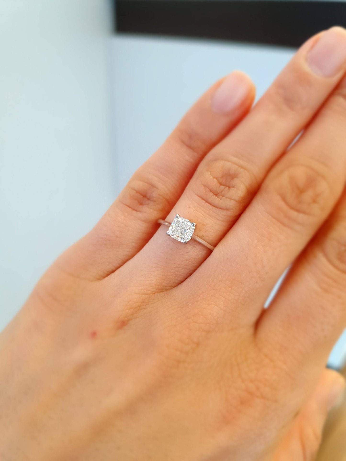 1ct GIA Diamond Ring | Stunning Cushion Cut | Platinum Setting