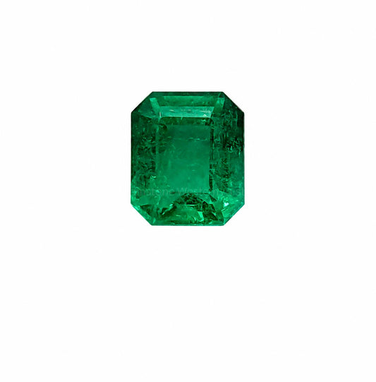 0.96 ct natural Colombian emerald, emerald cut loose gemstone