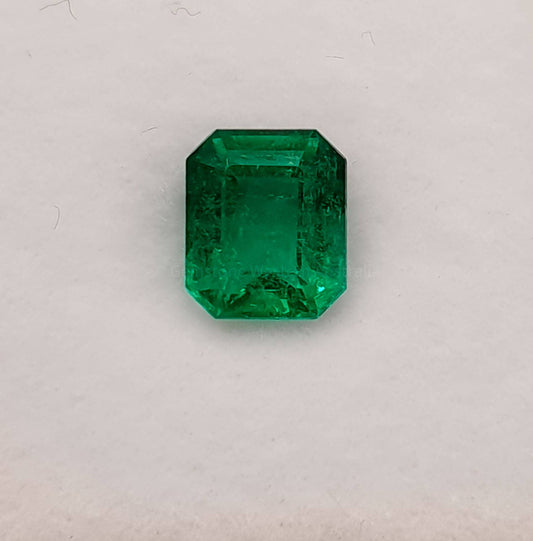 0.96 ct Natural Colombian Emerald Loose Gemstone Emerald Cut